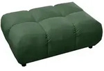 Kawola Hockerbank, Smaragdgr&uuml;n, Textil, 1-Sitzer, Rechteckig, 108x41x73 cm,