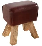 riess-ambiente Hocker, Braun, Mangoholz, Echtholz,Mangoholz, Vintage,...