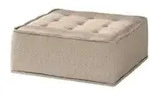 Fun M&ouml;bel Polsterhocker, Hellbraun, Textil, 90x38x90 cm, Wohnzimmer, Hocker
