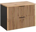 Lomado Waschbeckenschrank, Braun, Holzwerkstoff, 81x59x47 cm, Badezimmer,