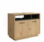 Vicco Waschbeckenunterschrank, Eiche Artisan, Anthrazit, Holzwerkstoff, 3...