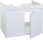 MCW Waschbeckenunterschrank, Wei&szlig;, Holzwerkstoff, 59x48x45 cm, Badezimmer,