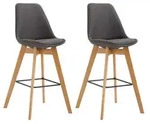 CLP Barhocker, Dunkelgrau, Holz, 48x112x56 cm, Esszimmer, Barm&ouml;bel, Barhocker