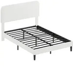 Homcom Bettgestell, Wei&szlig;, Metall, Schlafzimmer, Betten