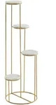 Kadima Design Blumenst&auml;nder, Gold, Metall, Rund, Gittergestell, 37x108x37 cm,