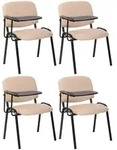 CLP Besucherstuhl, Creme, Metall, 53x81x71 cm, Arbeitszimmer, Besucherst&uuml;hle