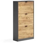 Vicco Schuhkipper, Honigeiche, Anthrazit, Holzwerkstoff, Rechteckig, 59x112x22...