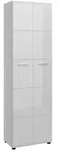Lomado Garderobenschrank, Wei&szlig;, Holzwerkstoff, 59x197x37 cm, Garderobe,
