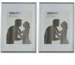 Relaxdays Bilderrahmen, Silber, Kunststoff, Glas, 22x30.5x2 cm, Bilder und Zubeh&ouml;r,