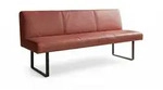 Kawola Esszimmerbank, Rot, Leder, 2-Sitzer, Rechteckig, 203x85x69 cm, Esszimmer,