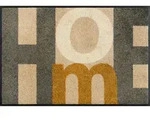 wash+dry Fussmatte Home Letters, Beige, Textil, Schriftzug, rechteckig, 50x75...