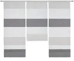 Esposa Kurzgardine Rendur, Grau, Wei&szlig;, Textil, Streifen, 30x80 cm, Textiles