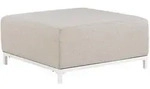 Beliani Ottomane, Beige, Textil, 1-Sitzer, Quadratisch, 83x38x83 cm, Wohnzimmer,