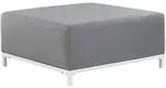 Beliani Ottomane, Grau, Textil, 1-Sitzer, Quadratisch, 83x36x83 cm, Wohnzimmer,