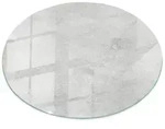Tulup Tischplatte, Hellgrau, Glas, 50x50x0.4 cm, Esszimmer, Tische, Esstische,