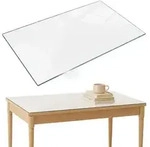 Tulup Tischplatte, Wei&szlig;, Glas, 80x0.4x120 cm, Esszimmer, Tische, Esstische,