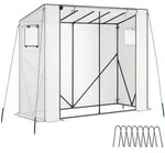 tectake Foliengew&auml;chshaus, Transparent, Kunststoff, 200x170x77 cm,...