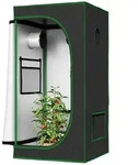 Woltu Gew&auml;chshaus, Schwarz, Kunststoff, Metall, 60x120x60 cm, Gartenzubeh&ouml;r,