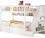 Stilvora Hochbett, Wei&szlig;, Holz, 90x200 cm, Kinder- & Jugendzimmer, Kinderm&ouml;bel,
