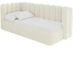 Altdecor Einzellbett, Perlmutt, Textil, 100x200 cm, Kinder- & Jugendzimmer,