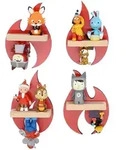 Livetastic Kinderregal, Rot, Holzwerkstoff, 4 F&auml;cher, 11x16x5 cm, erweiterbar,