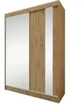 Beautysofa Schwebet&uuml;renschrank, Eiche Artisan, Holzwerkstoff, 6 F&auml;cher,...