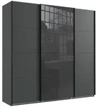 luma-home Schwebet&uuml;renschrank, Graphit, Grau, Holzwerkstoff, 4 F&auml;cher, einzeln