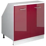 Vicco Dachschr&auml;genschrank, Rot, Wei&szlig;, Holzwerkstoff, 1 F&auml;cher, Rechteckig,