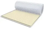 FDM Topper, Wei&szlig;, Textil, H3, F&uuml;llung: Latex, Rechteckig, 140x200 cm, Oeko-Tex&reg;