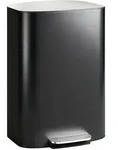 Homcom K&uuml;chen-M&uuml;lleimer, Schwarz, Metall, 36.5x62.2x45.1 cm, K&uuml;chen,