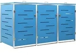 Deluke 3Er, Blau, Metall, 207x115x77.5 cm, Aufbewahrung & Schutzh&uuml;llen