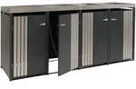 Proregal M&uuml;lltonnenbox, Anthrazit, Metall, 260x125x84 cm, Aufbewahrung &