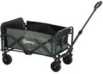 Outsunny Gartenwagen, Gr&uuml;n, Metall, 46x92x114 cm, Gartenzubeh&ouml;r, Gartenpflege,