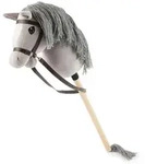 Bieco Spielwaren Hobby-Horse, Grau, Textil, 34x76 cm, Spielzeug, Babyspielzeug,