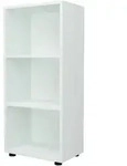 [en.casa] B&uuml;cherregal, Wei&szlig;, Holzwerkstoff, 3 F&auml;cher, 49x108x30 cm,...