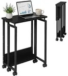 Relaxdays Schreibtisch, Schwarz, Holzwerkstoff, Metall, Kunststoff, 60x75x50 cm,