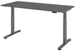 b&uuml;m&ouml; Schreibtisch, Graphit, Graphit, Holzwerkstoff, Nachbildung, Rechteckig,