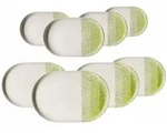 Ritzenhoff Breker Servierplatten, Gr&uuml;n, Keramik, Oval, 2x2x2 cm, Tischkultur &