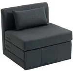Homcom Bodensessel, Dunkelgrau, Textil, 1-Sitzer, F&uuml;llung: Schaumstoff,...