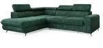 Masseno Ecksofa, Gr&uuml;n, Holz, 4-Sitzer, L-Form,L-Form, 255x193 cm, Wohnzimmer, Sofas
