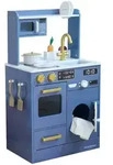 Teamson Kids Kinderk&uuml;che, Blau, Holzwerkstoff, 31x79x51 cm, Spielzeug,