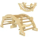 Aiyaplay Montessori-Kletterger&uuml;st, Natur, Holz, 52x45x110 cm, unisex,...