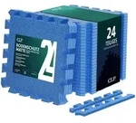CLP Bodenschutzmatte, Blau, Kunststoff, 30x30 cm, Teppiche & B&ouml;den,...