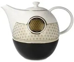 Goebel Teekanne, Mehrfarbig, Keramik, Rund, Kaffee & Tee, Kannen, Teekannen