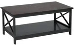 Beliani Couchtisch, Schwarz, Holzwerkstoff, 100x45x55 cm, Wohnzimmer,