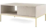 Masseno Couchtisch, Kaschmir, Holzwerkstoff, 2 Schubladen, Rechteckig,...
