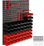 tectake Kleinteilemagazin, Schwarz, Textil, 96x54x17 cm, Freizeit, Heimwerken,
