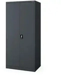 Jan Nowak Aktenschrank, Anthrazit, Metall, 90x195x60 cm, Arbeitszimmer,