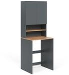 Vicco Waschmaschinenschrank, Anthrazit, Honigeiche, Holzwerkstoff, 3 F&auml;cher,