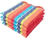 Homescapes Stuhlkissen, Mehrfarbig, Textil, Gestreift, Quadratisch, 40x5x40 cm,